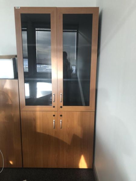 Armoire haute direction - Bois  - Marron Et Noir