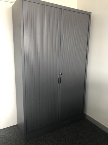 Armoire haute 120 - Métal - Gris foncé
