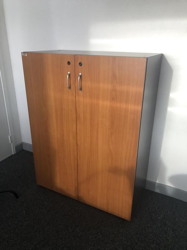 Armoire basse 90 - Bois - Marron Et Noir