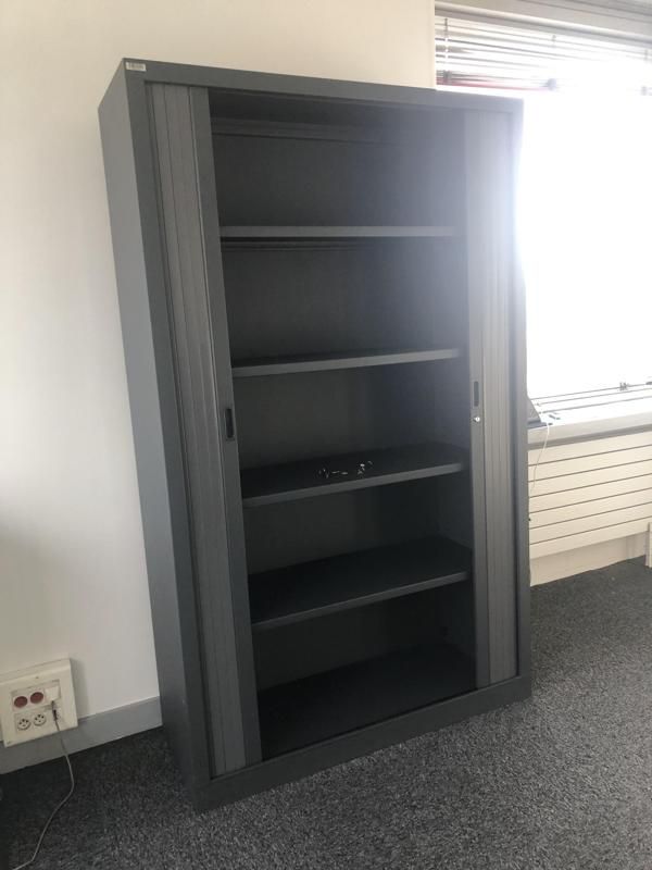 Armoire haute 120 - Metal - Gris Foncé