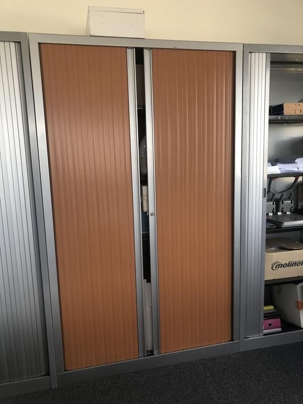 Armoire haute 120 - Métal - Blois Clair Et Métal Gris