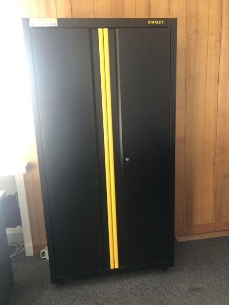 Armoire haute Stanley - Métal - Jaune Et Noir