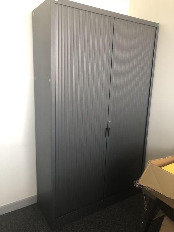 Armoire haute 120 - Métal - Gris foncé