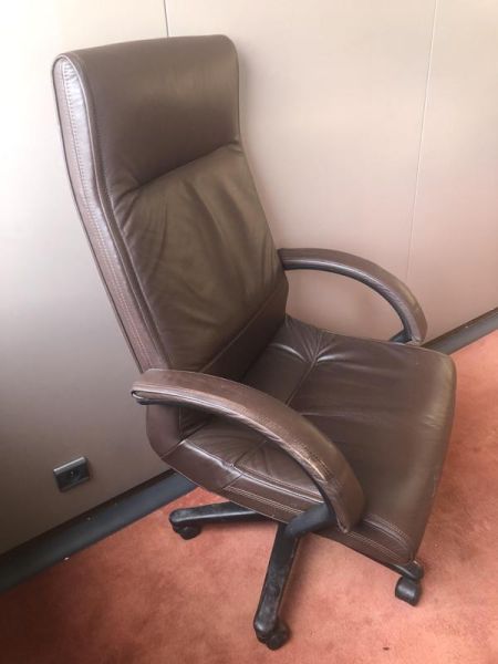 Fauteuil De Bureau - Cuir - Marron