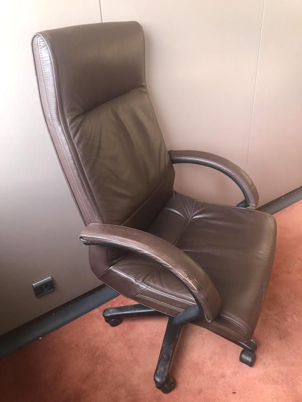 Fauteuil De Bureau - Cuir - Marron