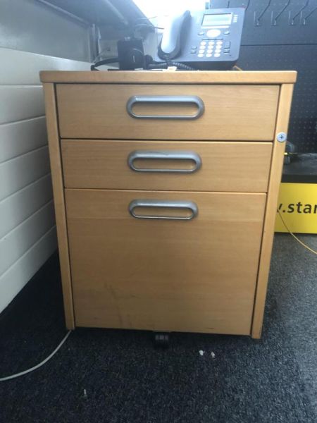 Caisson à roulettes - Bois - Blois clair