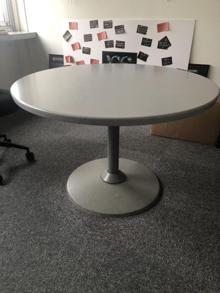 Table de réunion  - Bois Et Métallique - Gris