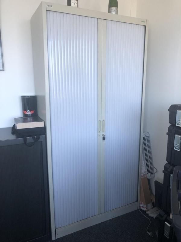 Armoire haute 100 - Métal - Crème