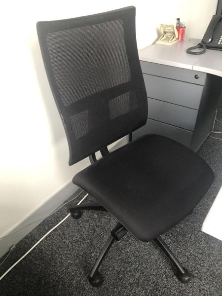 Fauteuil De Bureau - Tissu - Noir