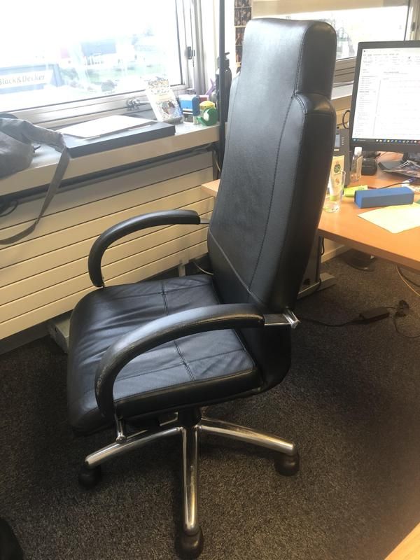 Fauteuil De Direction - Cuir - Noir