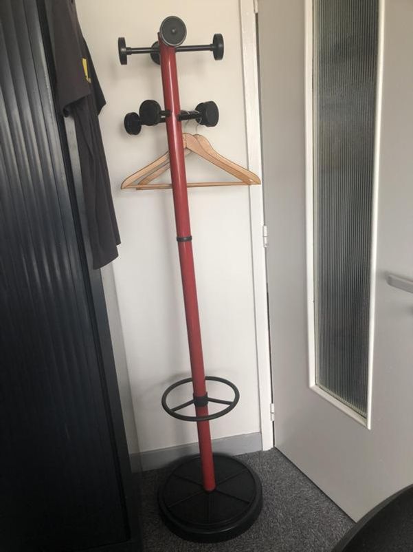 Porte-manteau - Métal - Rouge Et Noir