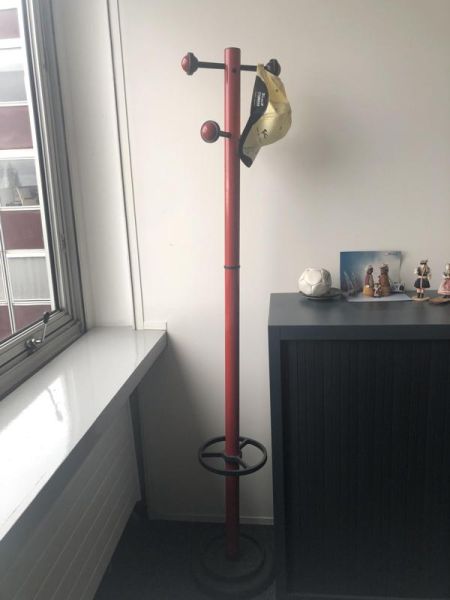 Porte-manteau - Métal - Rouge Et Noir