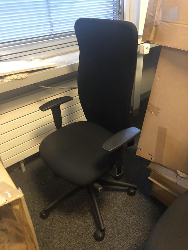 Fauteuil de bureau  - Tissu - Noir