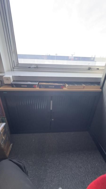 Armoire Basse 120 - Métal - Noir