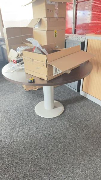 Table de réunion  - Bois Et Métallique - Gris