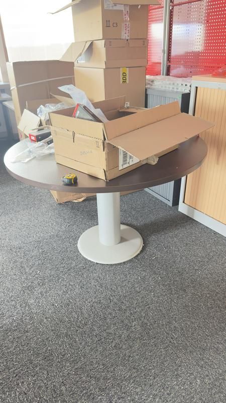 Table de réunion  - Bois Et Métallique - Gris