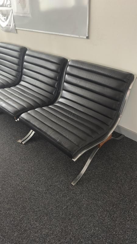 Fauteuil - Cuir - Noir