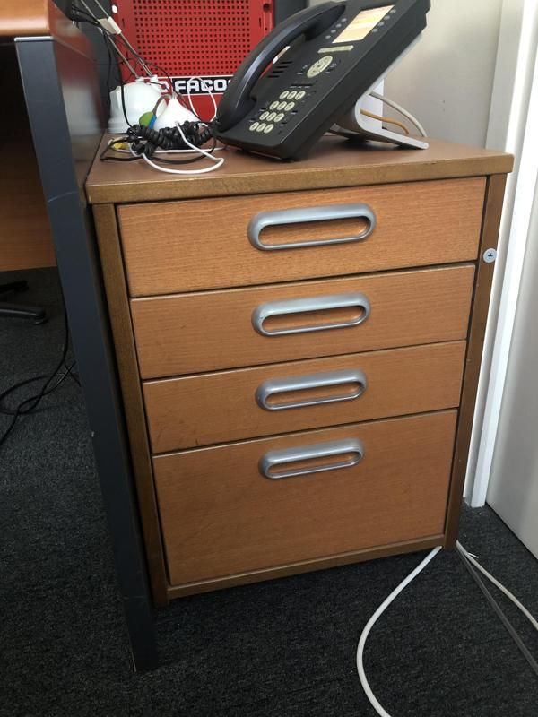 Caisson à roulettes direction - Bois - Bois clair