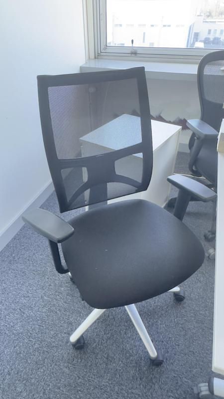 Fauteuil De Bureau - Tissu - Métal et noir