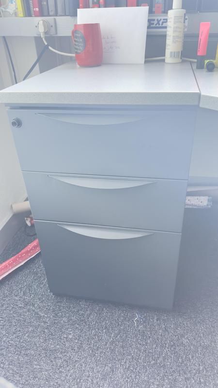 Caisson sans roulettes - Bois  - Blois Clair Et Gris foncé