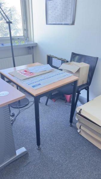 Desserte - Bois Et Métal - Bois et gris