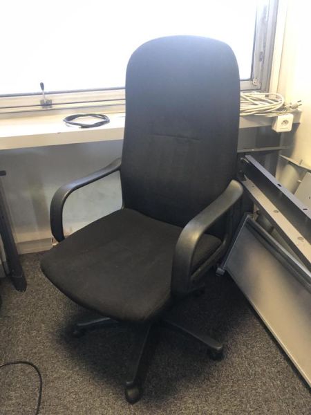 Fauteuil De Bureau - Tissu - Noir