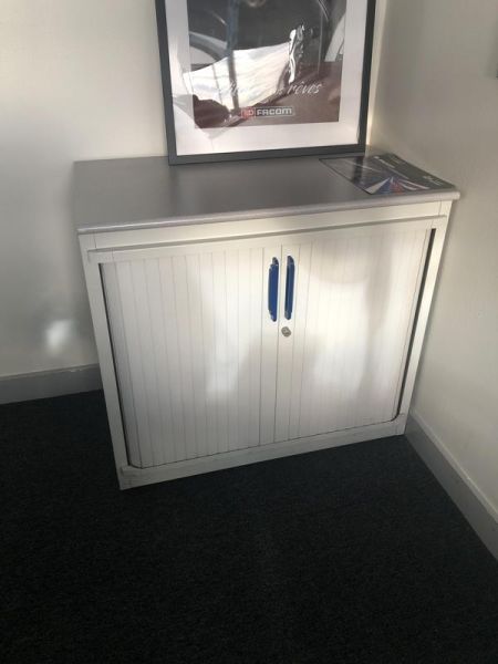 Armoire basse 70 - Bois  - Gris Clair