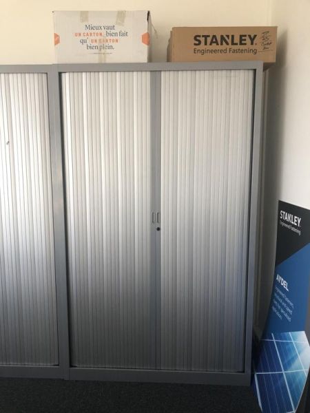 Armoire haute 120 - Métal - Gris