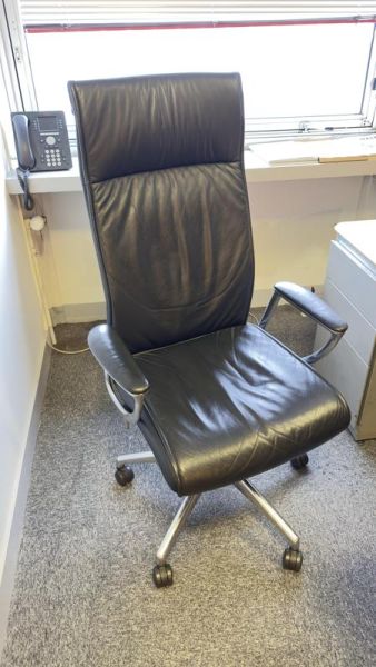 Fauteuil De Direction - Cuir - Noir