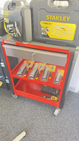 Servante Facom - Métal - Rouge Et Metal