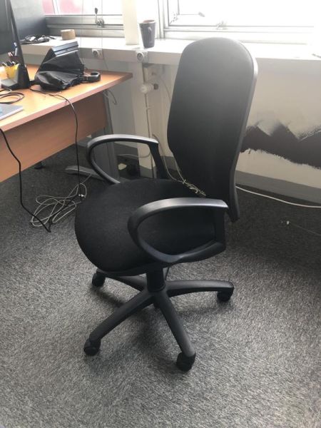 Fauteuil De Bureau - Tissu - Noir