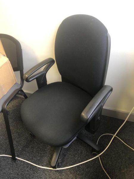 Fauteuil de bureau - Tissu - Noir