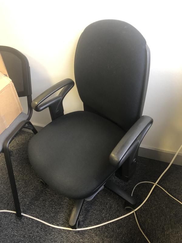 Fauteuil de bureau - Tissu - Noir