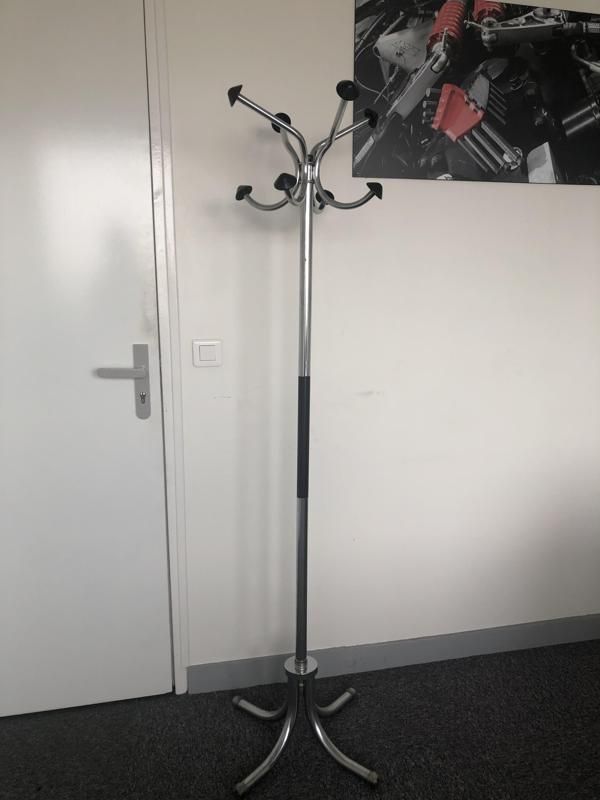 Porte-manteau - Métal - Inox et noir