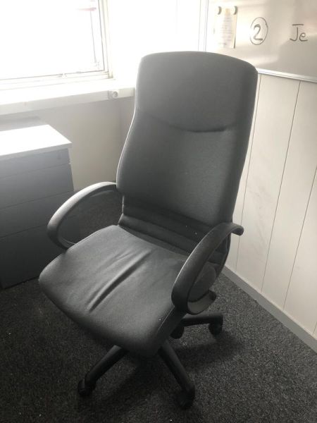 Fauteuil de bureau  - Tissu  - Gris