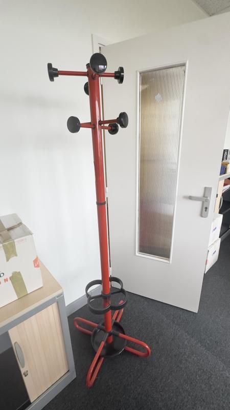 Porte-manteau - Métal - Rouge