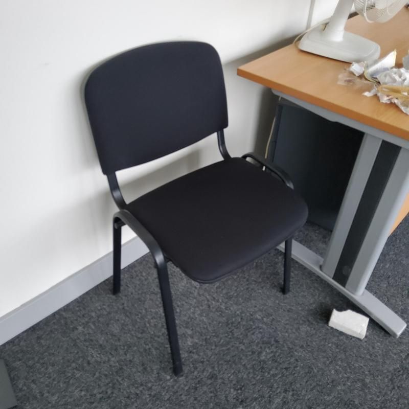 Chaise visiteur - Tissu - Noir