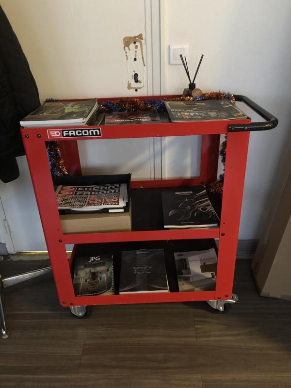 Servante Facom - Métal - Rouge Et Metal