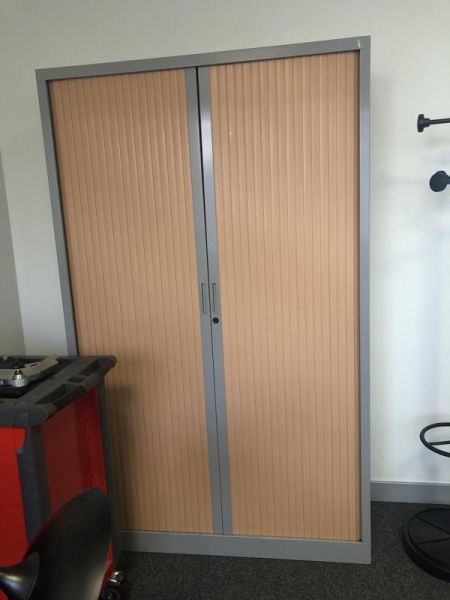 Armoire haute 120 - Métal - Blois Clair Et Métal Gris