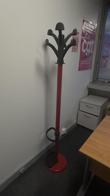 Porte-manteau - Métal - Rouge