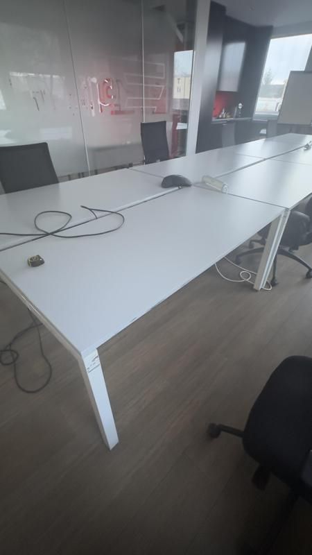 Table de réunion  - Bois Et Metal - Marron