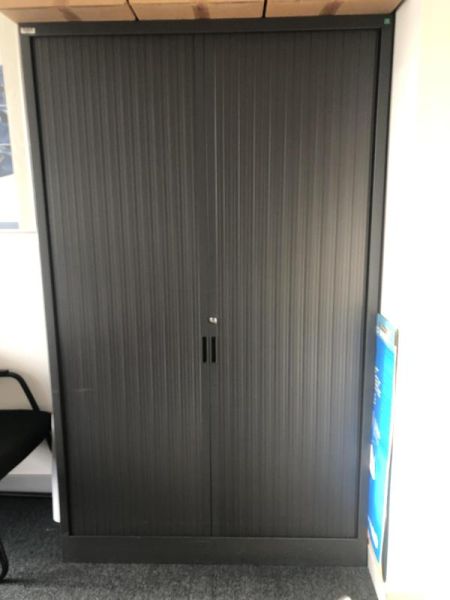 Armoire haute 120 - Métal  - Gris foncé