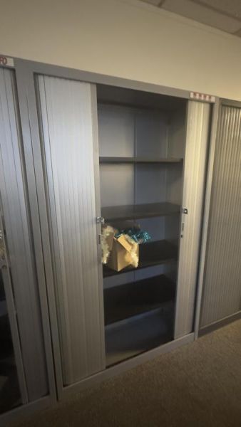 Armoire haute 120 - Métal  - Gris foncé