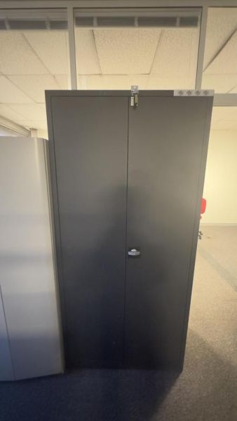 Armoire haute - Métal  - Gris foncé