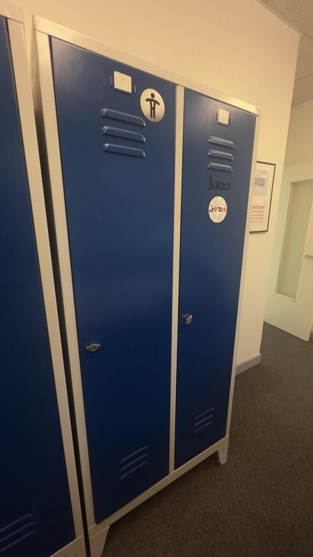 Casier vestiaire - Metal - Bleu Et Gris