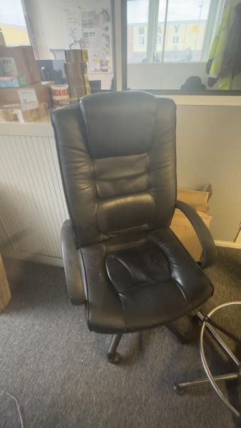 Fauteuil De Bureau - Cuir - Noir