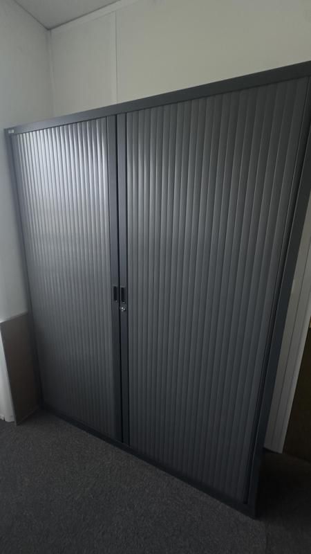 Armoire haute 160 - Métal  - Gris foncé