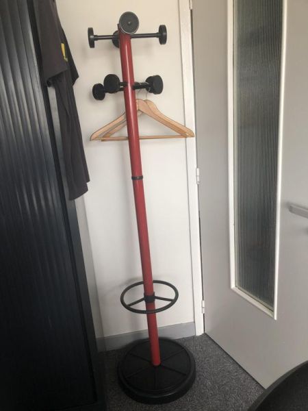 Porte-manteau - Métal - Rouge Et Noir