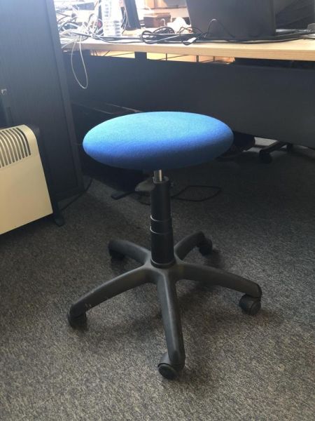 Tabouret - Tissu - Bleu