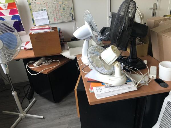 Bureau 160 d'angle G - Bois Et Metal - Blois Clair Et Métal Gris